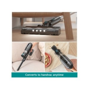 PRETTYCARE P1 Pro Aspiradora sin cable, potente aspiradora de varilla de 30 Kpa con motor sin escobillas, pantalla táctil LED, 4