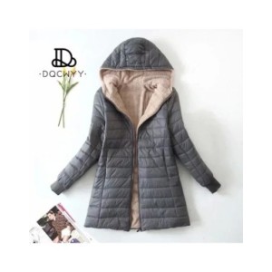 Chaqueta con capucha de longitud media para mujer, abrigo de algodón de lana, Parkas cálidas de lana de cordero, edición coreana