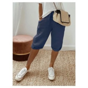 Pantalones cortos elásticos con bolsillo para mujer, Shorts deportivos de algodón, Color sólido, moda informal, para playa, vera