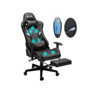 Silla ergonómica para juegos de GC-RC03, Sillón de masaje, diseño de espalda alta, Lumbar, relajante, PU, personalizado, ordenad