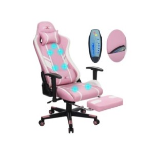 Silla ergonómica para juegos de GC-RC03, Sillón de masaje, diseño de espalda alta, Lumbar, relajante, PU, personalizado, ordenad