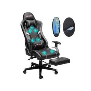 Silla ergonómica para juegos de GC-RC03, Sillón de masaje, diseño de espalda alta, Lumbar, relajante, PU, personalizado, ordenad