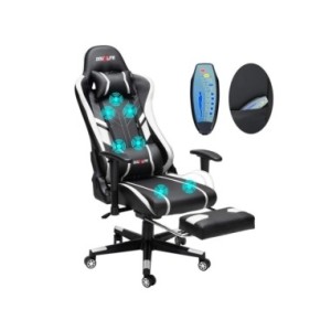 Silla ergonómica para juegos de GC-RC03, Sillón de masaje, diseño de espalda alta, Lumbar, relajante, PU, personalizado, ordenad