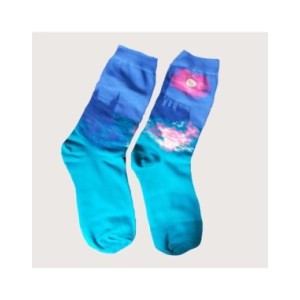 Noche Estrellada Otoño Invierno Retro mujer personalidad arte Van Gogh Mural mundo famoso pintura calcetines masculinos aceite d