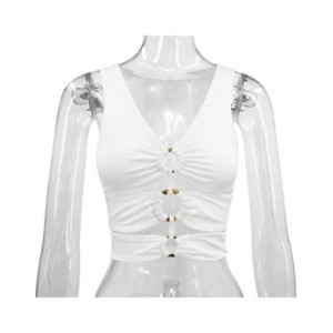 Tops cortos Y2K para mujer, ropa Sexy de verano, Bodycon, camiseta sin mangas, camisetas para chica, ropa de discoteca, camisola