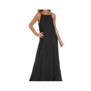 Vestido largo con tirantes para mujer, hasta el tobillo traje elegante, silueta de línea a, diseño sin hombros, suave, estilo de